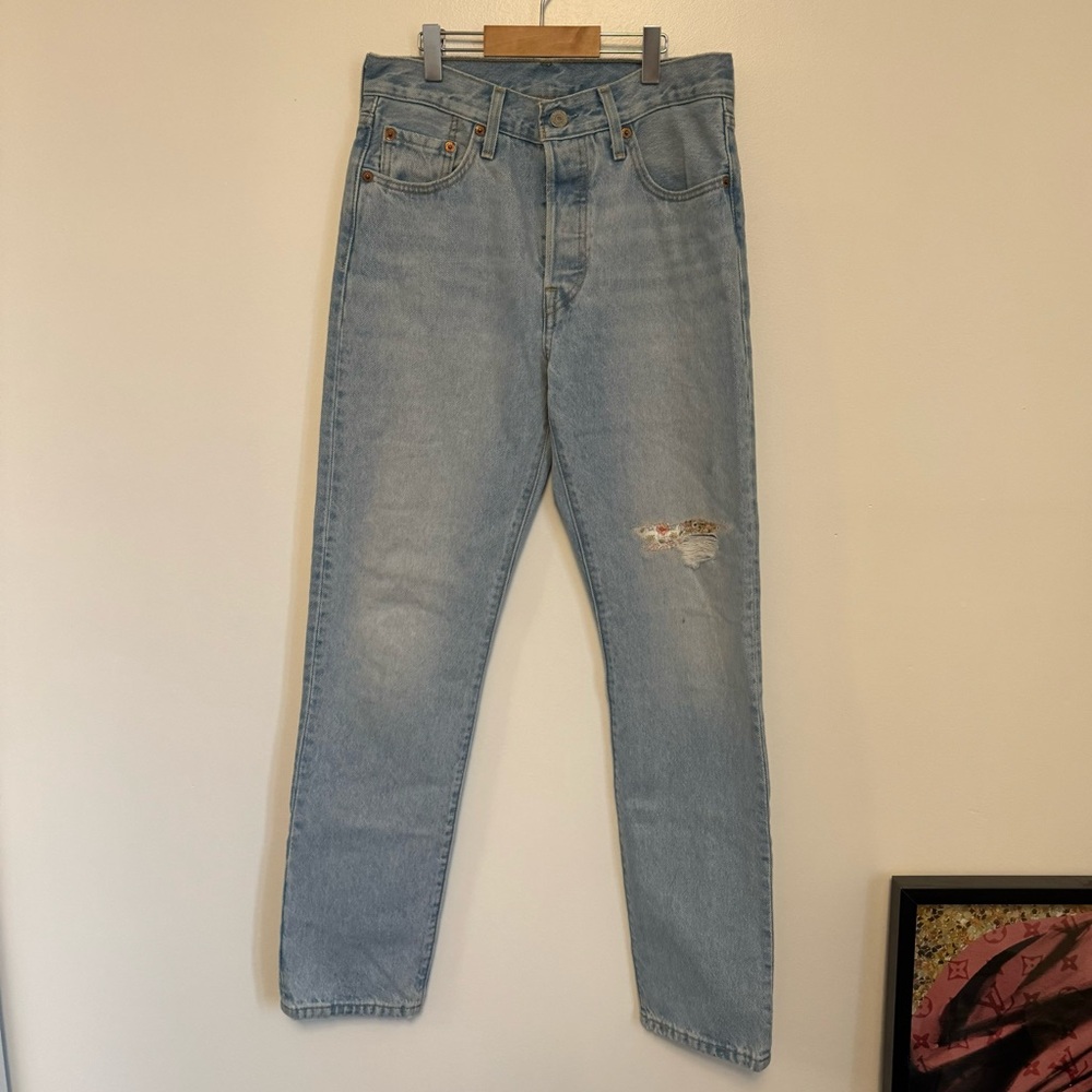 NWOT Levi’s patchwork 501s